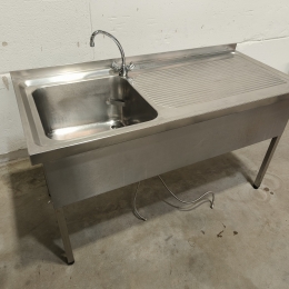 Rvs spoeltafel - 150x66 cm 